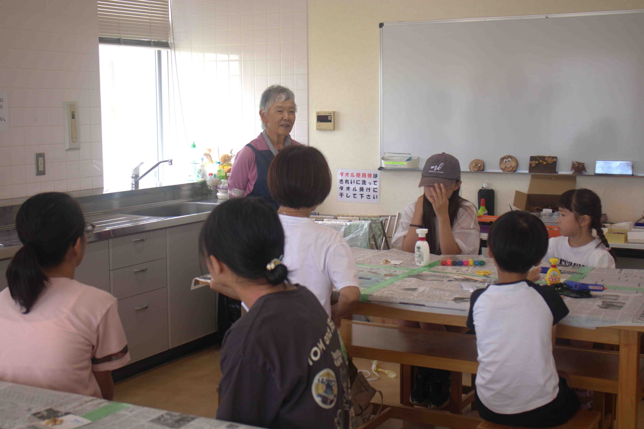 夏休み親子自然クラフト教室が開催されました